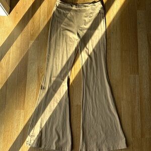 SHEIN khaki flared pants